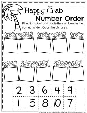 Summer Preschool Worksheets - Planning Playtime