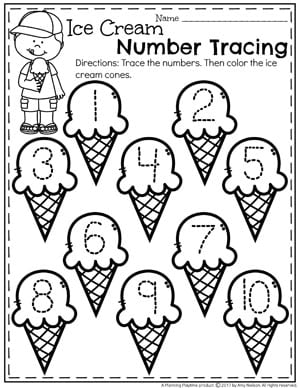 Summer Preschool Worksheets - Planning Playtime