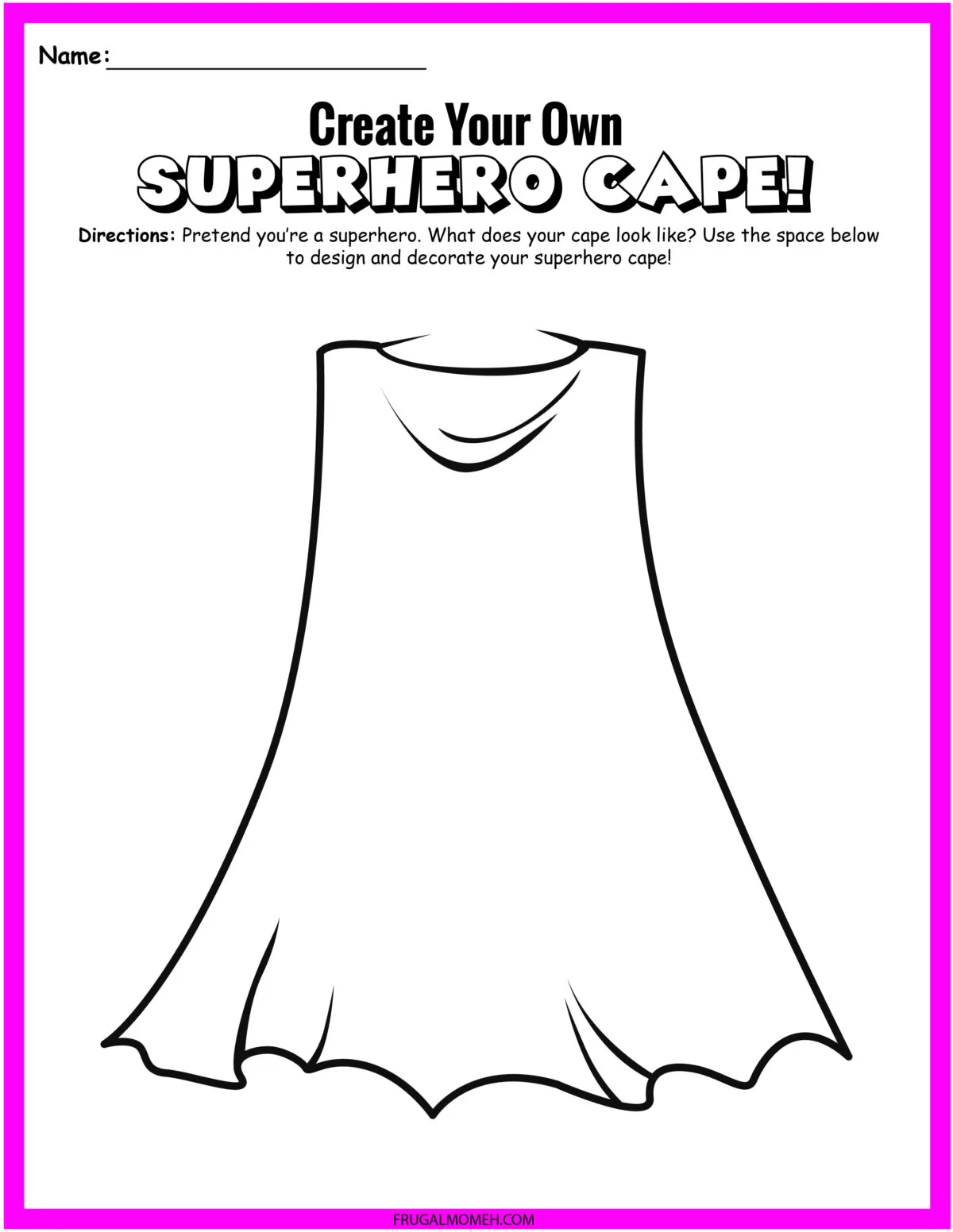 FREE Printable Superhero Worksheets &  Activity Sheets - Frugal Mom Eh!