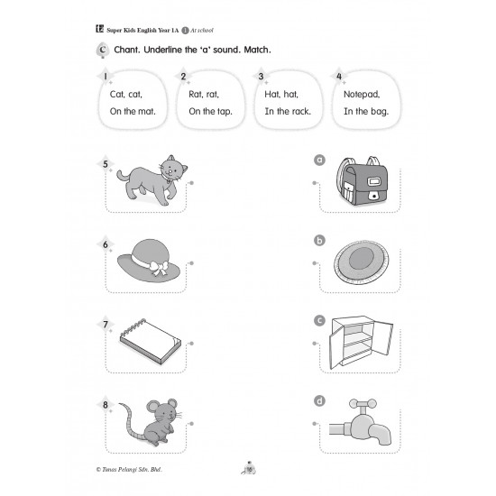 Super Kids 2023 English Workbook Year 1A | Pelangi Books Gallery