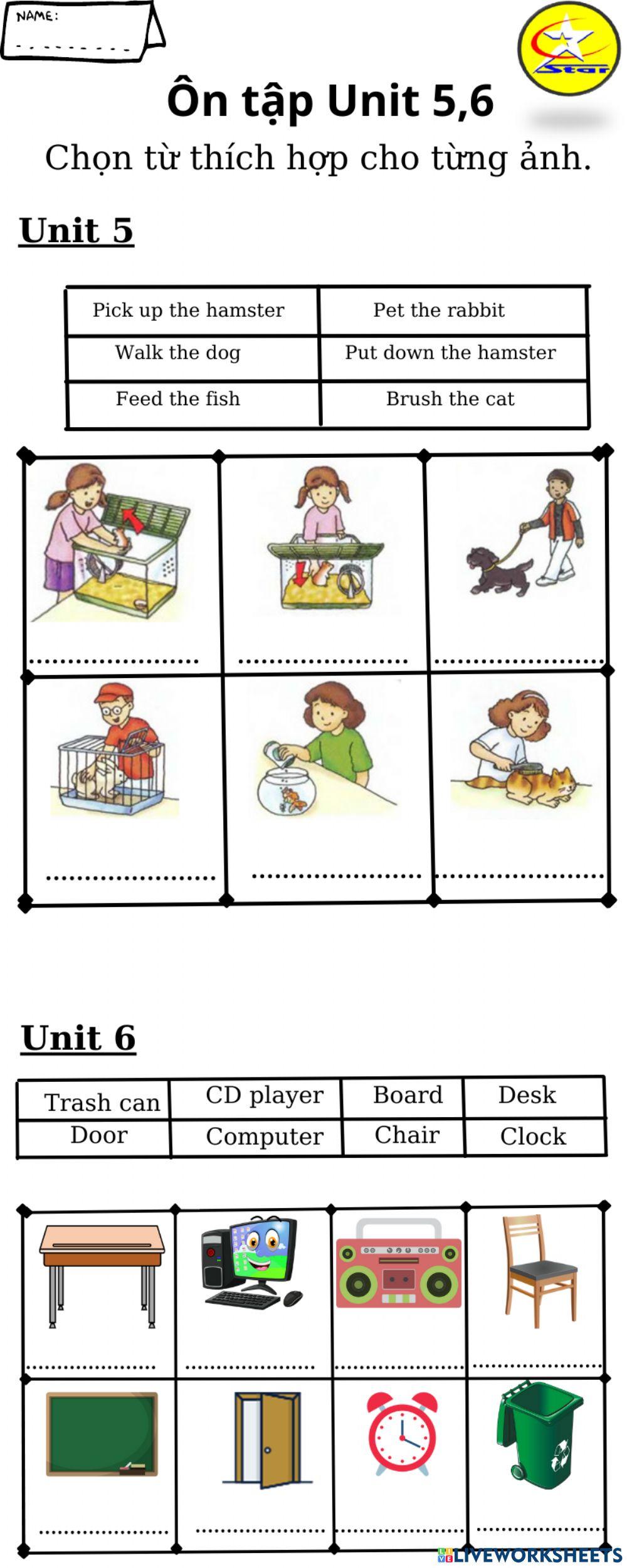 Super kids 1 worksheet  