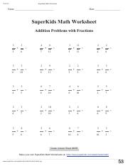 Grade 5 Fractions Worksheet - Adding mixed numbers unlike ...