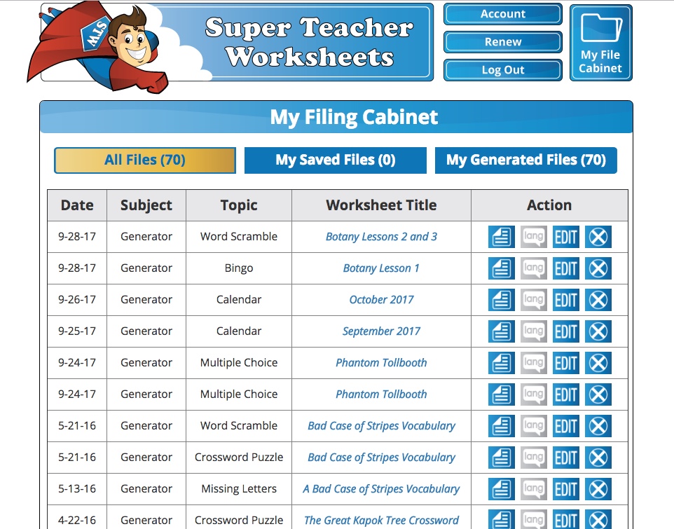 super teacher worksheet 4th grade