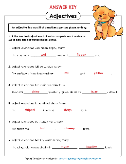 Adjective Worksheets - TheWorksheets.CoM - TheWorksheets Library