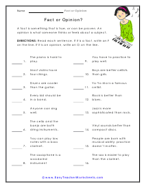 super teacher worksheet fact and opinion