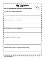 super teacher worksheet fact and opinion