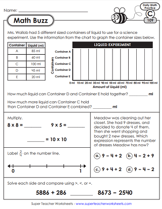 super teacher worksheet grade 3