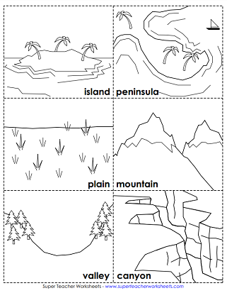 super teacher worksheet landforms