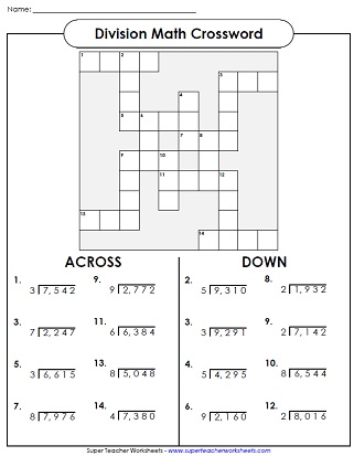 super teacher worksheet long division