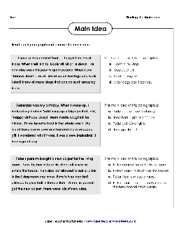 Main Idea Worksheets - TheWorksheets.CoM - TheWorksheets Library