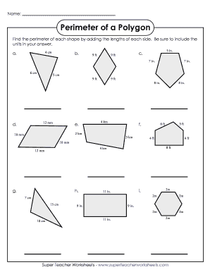 Fillable Online Is side length &   perimeter proportional ...