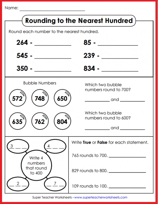 super teacher worksheet place value 3rd grade
