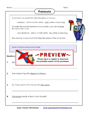 super teacher worksheet place