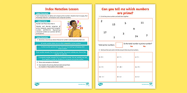 super teacher worksheet prime and composite