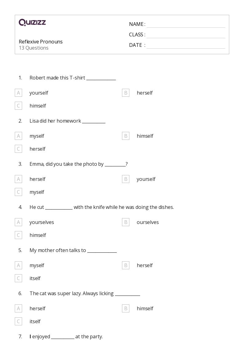 super teacher worksheet pronouns