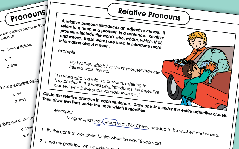 super teacher worksheet pronouns