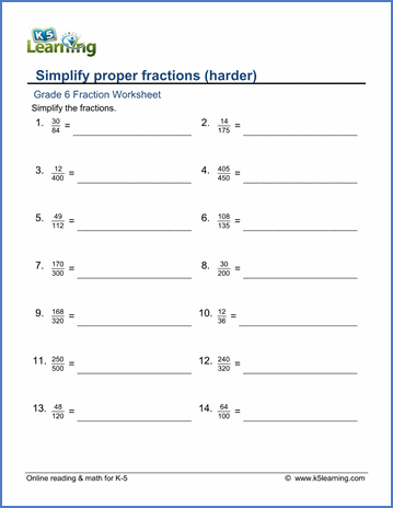 super teacher worksheet simplifying fractions
