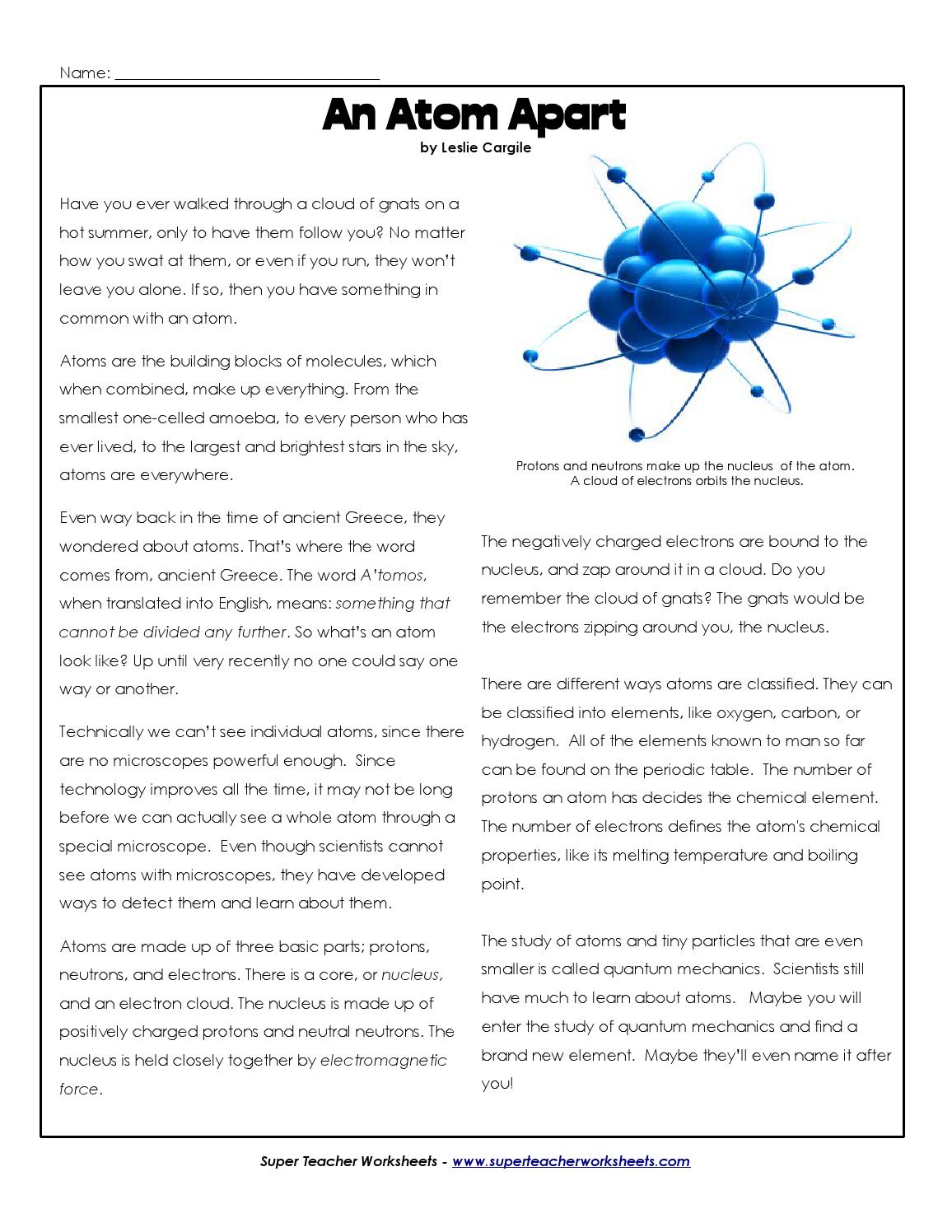 super teacher worksheet why does matter matter