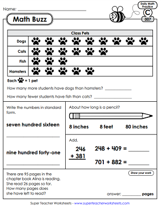 super teachers worksheet maths
