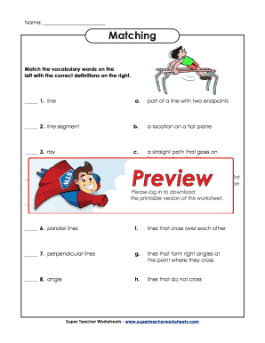 Matching - Super Teacher Worksheets - Fill and Sign Printable ...