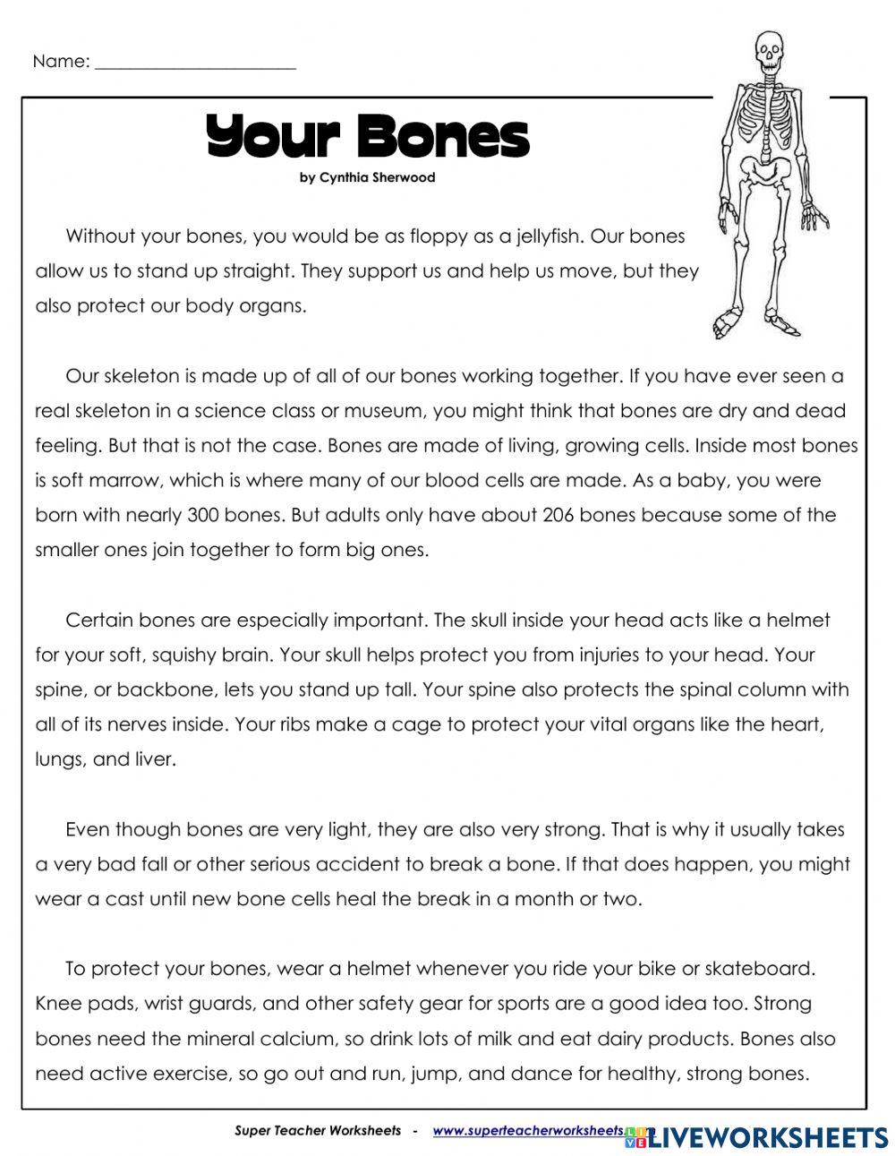 Reading comprehension online exercise for 5  
