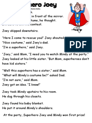 Text Superhero Joey | PDF