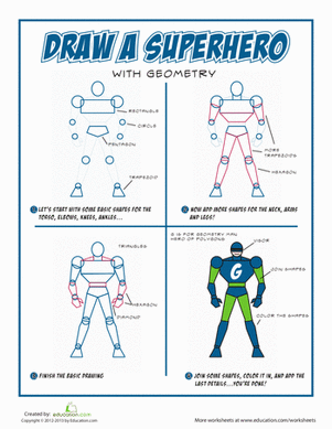 How to Draw a Superhero! | Worksheet 