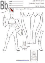superhero worksheet preschool
