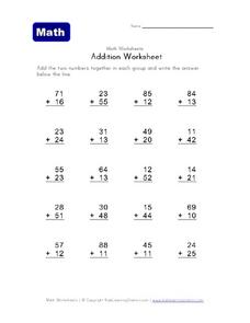 Math Computations Worksheets :: 97 - 120