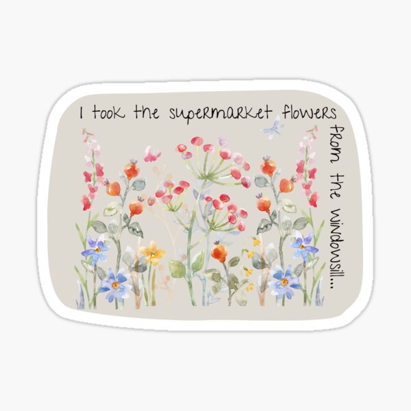 supermarket flowers printable lyrics