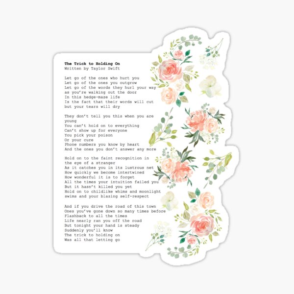 supermarket flowers printable lyrics