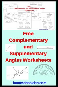 Free Complementary and Supplementary Angles Worksheets ...