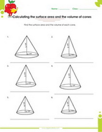 Solid figures, volume and surface area worksheets pdf