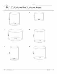 Cylinders Worksheets
