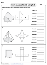 surface area of polygons worksheet