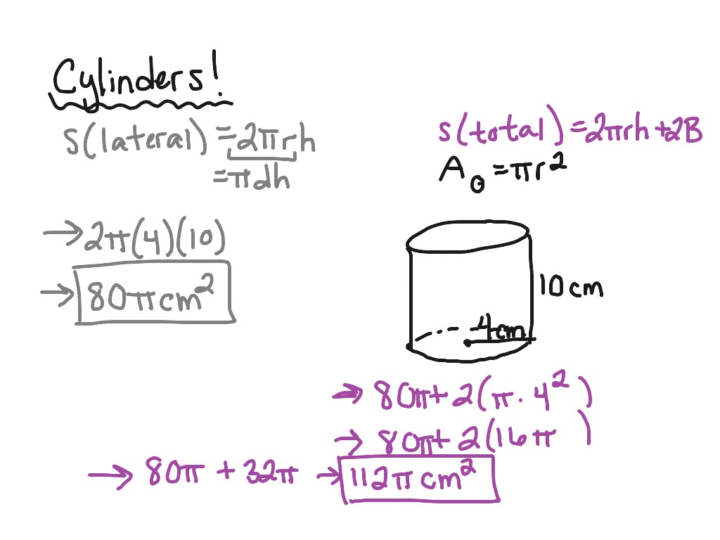 surface area of prisms and cylinders worksheet