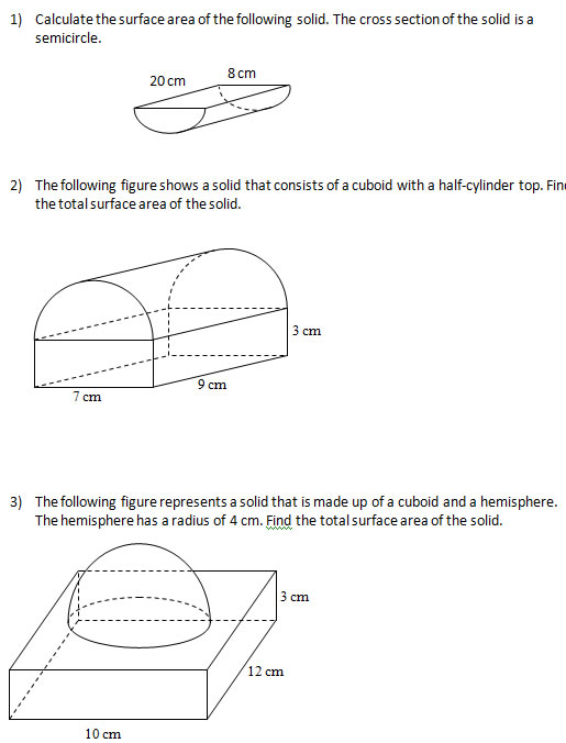Find The Surface Area Of Solids V
