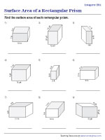 Surface Area Worksheets