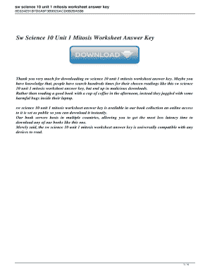 sw science 10 mitosis worksheet answers