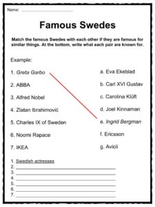 sweden worksheet