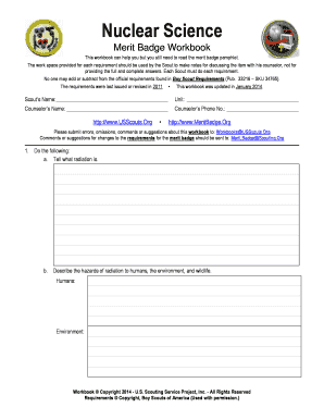 swimming merit badge worksheet