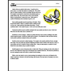 symbolism worksheet for middle school