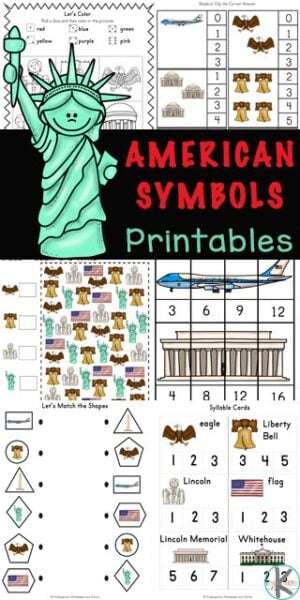 ? FREE American Symbols Kindergarten Activity Sheets