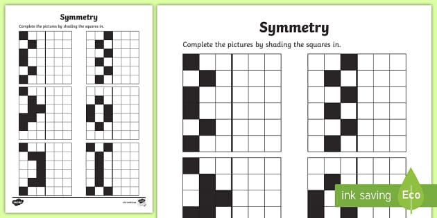 symmetry worksheet for 4th grade