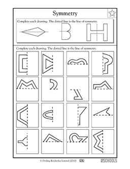 symmetry worksheet for 4th grade