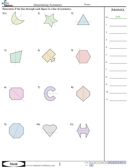 symmetry worksheet for 4th grade