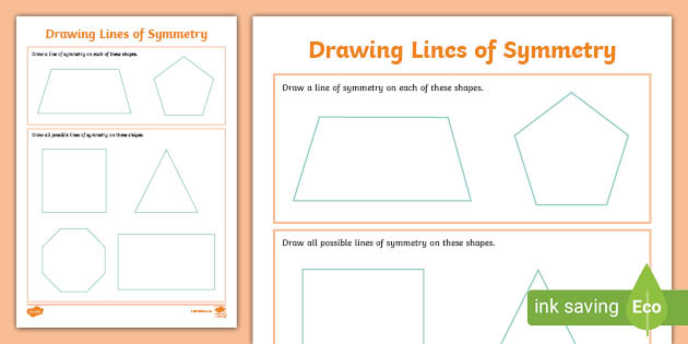 symmetry worksheet for high school