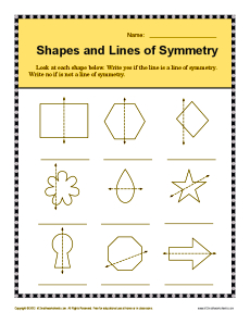 symmetry worksheet for high school