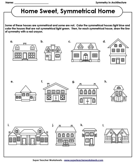 Symmetry Worksheets