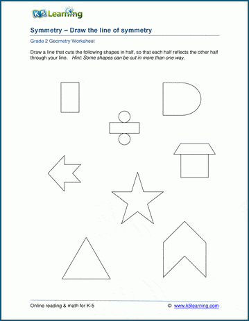 symmetry worksheet free